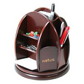 Revolving Wooden Desktop Organizer